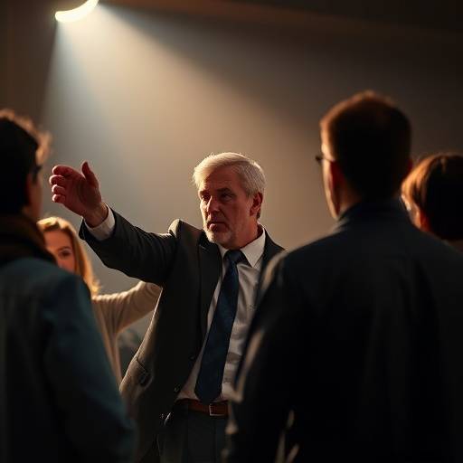 Immagine che rappresenta un leader che guida un team attraverso una sfida.