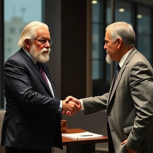 Immagine di Giovanni Verdi che stringe la mano a un cliente durante una riunione