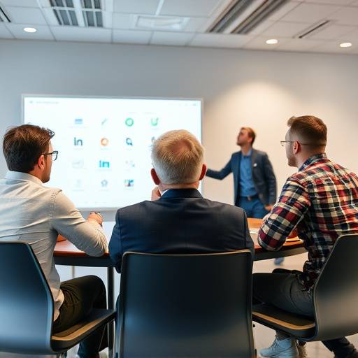 Un gruppo di partecipanti che interagiscono e condividono idee durante una sessione di brainstorming facilitata da un coach di Apex Ascend