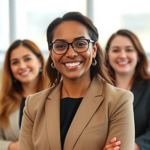 Un professionista che sorride con sicurezza dopo aver completato un programma di coaching di leadership con Apex Ascend